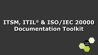 ITSM ITIL® amp ISOIEC 20000 Implementation Toolkit [upl. by Assiar]