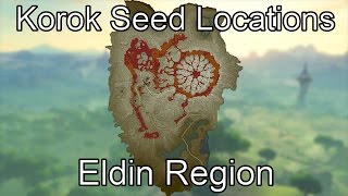 Breath of the Wild Korok Seed Guide  Eldin Region [upl. by Avehstab]