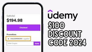 How to Get Udemy Promo Code 2024  Udemy Discount Code [upl. by Sacken]