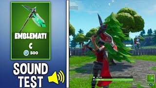 NEW EMBLEMATIC PICKAXE Gameplay in Fortnite [upl. by Akena740]