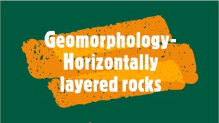 Gr 11 Geomorphology Horizontally layered rocks [upl. by Helli]