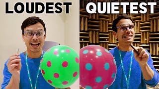 The LOUDEST vs QUIETEST Room In The World [upl. by Ailaro660]