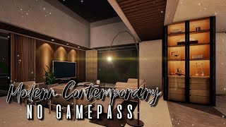 Bloxburg Modern Contemporary No Gamepass Speedbuild [upl. by Stead133]