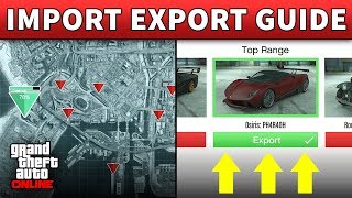 GTA 5 Selling Cars Import Export  GTA ONLINE VEHICLE WAREHOUSE GUIDE CEO Import Export Business [upl. by Glovsky]