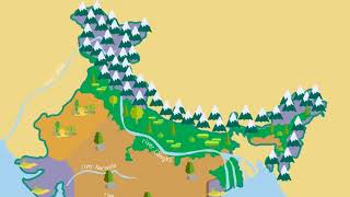 India Physical Features and Political Divisions 2018 Our Country  Class 4 SST [upl. by Sulecram]