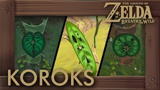 Zelda Breath of the Wild  All Korok Seeds Eldin Tower Locations 773  815 [upl. by Egnalos]