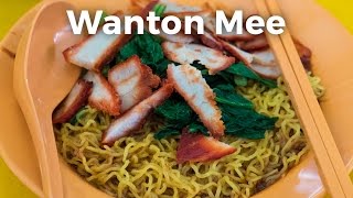 Wanton Mee in Singapore with Extra Sambal [upl. by Lehcnom]