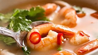 Tom Yum Soup Thai Tom Yum Goong [upl. by Enilav]