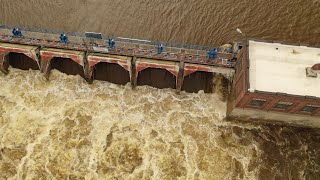 The dam at Sanford Lake on the day it failed [upl. by Noivad44]