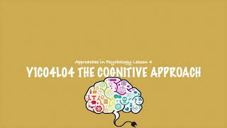 ALevel Psychology AQA The Cognitive Approach [upl. by Inalel]