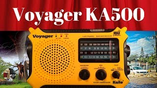 Kaito Voyager KA500 AM FM SW WB Emergency Radio Review [upl. by Kaazi]