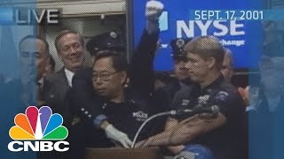 Reopening the NYSE after 911  Archives  CNBC [upl. by Eldora]