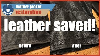 Leather Jacket Restoration  Jack Reacher Thrift Store Find [upl. by Atsyrc]