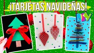 10 TARJETAS de NAVIDAD FÁCILES y bonitas HECHAS A MANO 🎄MANUALIDADES NAVIDEÑAS DIY [upl. by Ibocaj913]