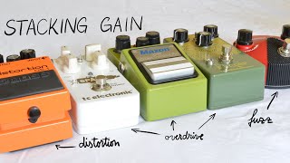 Overdrive Distortion Fuzz  pedal order gain stacking [upl. by Remmer]