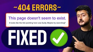 How To Fix 404 Errors on Your Website  A Complete Guide [upl. by Melloney]