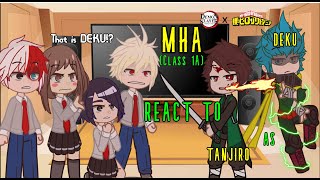 ☀️Mha React to Deku as Tanjiro ☀️BNHAMHA Reacts  GC  Part 1  DEKU AS TANJIRO [upl. by Sedlik]