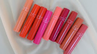 SWATCH  REVIEW Romand Juicy Lasting Tint [upl. by Bernette]