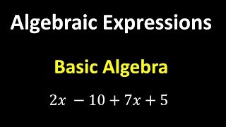 Algebraic Expressions – Algebra Basics [upl. by Ralina648]