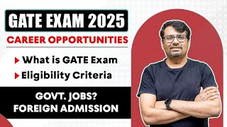 What Is GATE EXAM  Complete Details  Career Opportunities amp Eligibility Criteria  GATE EXAM 2025 [upl. by Wenonah]