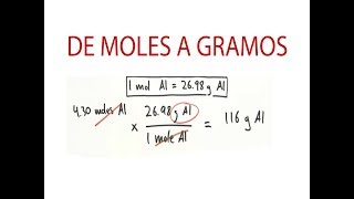 Convertir moles a gramos [upl. by Slosberg]