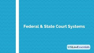 What are Federal and State Court Systems in the United States [upl. by Adihaj]