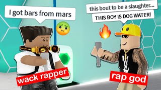 ROBLOX RAP BATTLES but im a RAP GOD [upl. by Finegan]