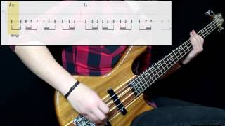 Red Hot Chili Peppers  The Zephyr Song Bass Cover Play Along Tabs In Video [upl. by Blackmore]