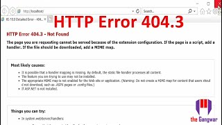 HTTP Error 4043  The page you are requesting cannot be served  4043 error iis [upl. by Reeves79]