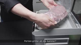 Vakuumieren außerhalb der Kammer  CASO DESIGN Kammervakuumierer VacuChef 40 [upl. by Tuinenga]