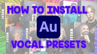 How to use Adobe Audition vocal presets FREE EFFECTS [upl. by Saihtam]