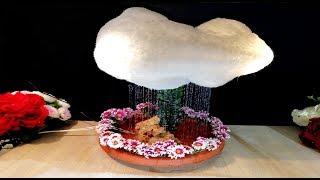 How to make Cloud with Rain and Thunder light  DIY [upl. by Koppel]