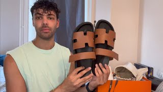 HERMES CHYPRE SANDAL UNBOXING AND REVIEW [upl. by Wake731]