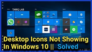 Desktop Icons Not Showing In Windows 10  Missing Icons Fixed [upl. by Ormond]