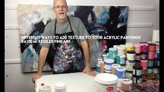 How to Create Texture in an Acrylic Painting [upl. by Anawot]