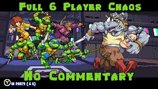 TMNT Shredders Revenge  Full 6 Player  No Commentary  Story Mode Walkthrough [upl. by Haida]