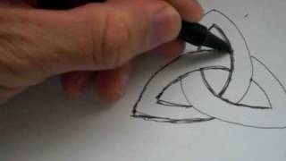 How To Draw The Ancient Celtic Symbol quotTRIQUETRAquot [upl. by Crespi]