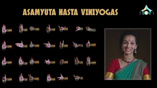 Asamyuta Hastas  Viniyogas  Bharatanatyam [upl. by Inalel]