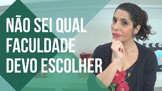 🤷Como ESCOLHER UMA PROFISSÃO  Escolher a FACULDADE CERTA [upl. by Rubbico601]