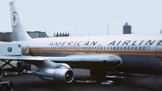 American Boeing 707123B  quotTakeoff Cruise amp Landingquot  1969 [upl. by Howard982]