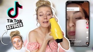 JE TESTE DES ASTUCES MAKEUP TIKTOK [upl. by Shanon64]