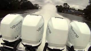 Nor Tech 390 quad 400 Rs  Worlds Fastest Offshore Fishing Boat [upl. by Dlaregztif]