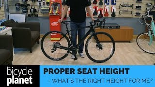 Finding Your Proper Seat Height [upl. by Llirrehs275]