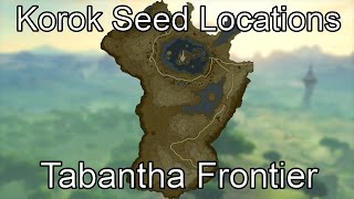 Breath of the Wild Korok Seed Guide  Tabantha Frontier [upl. by Town]