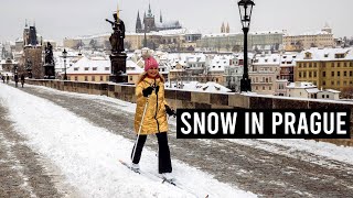 What Prague Looks Like Under Snow  Timelapse Guide [upl. by Inuat]