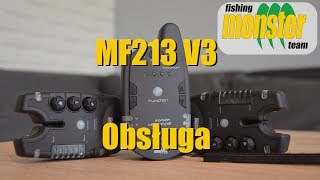 Sygnalizatory brań Monster Fishing MF213 V3 Obsługa Sygnalizatorów i Centralki [upl. by Meldoh]