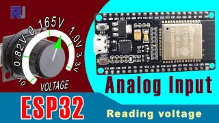 Using Analog input of ESP32 read Potentiometer DC voltage [upl. by Ennire]