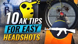 10 AK Tips For EASY HEADSHOTS  CSGO [upl. by Rozele]