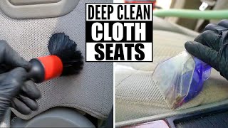 How To DEEP CLEAN Cloth Car Seats The Right Way And Remove Stains and Dirt [upl. by Shannah]