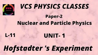 L13NUCLEAR PHYSICS HOFSTADTER EXPERIMENT [upl. by Akcirre681]